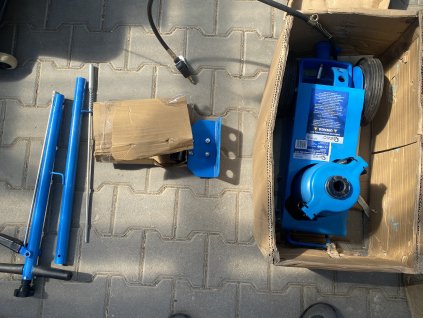 Pneumaticko-hydraulický zdvihák 35T - GEKO G02061, POUŽITÉ