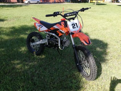 Dirt Bike UpBeat 17/14" 125cc, AUTOMAT oranžová