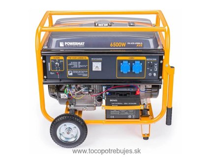 Elektrocentrála s el. štartom 6500W 2x230V AVR PM-AGR-6500M-EL - POWERMAT