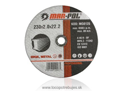 Kotúč na železo 230x2.0mm - MAR-POL M08125