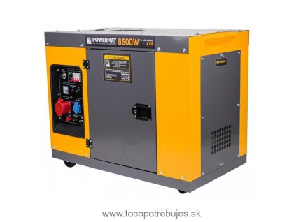 Dieselová elektrocentrála PM-AGR-8500MD s AVR + ATS- POWERMAT