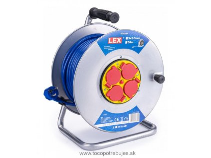 Predlžovací kábel na bubne 50m 3×2.5 mm2 - LEX