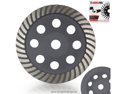 Brúsny diamantový kotúč 180 mm x 22.2 mm x 5 mm TURBO - MAR-POL M08786