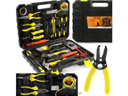 Sada náradia 34ks kľúče klieště, skrutkovače - MAR-POL M58281