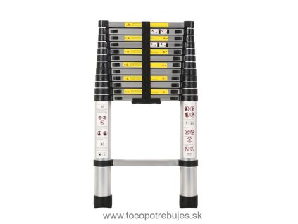 Hliníkový teleskopický rebrík 3,8m 150kg - GEKO G02445