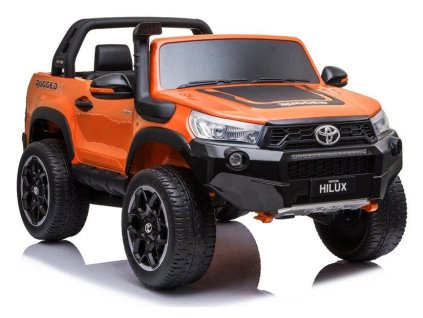 LeanToys Elektrické autíčko - Toyota Hilux, lakované Čierna