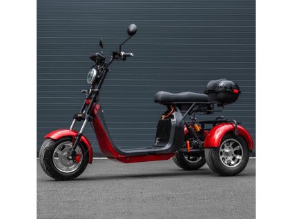 Elektrická trojkolka Leramotors Scooters C5 2000W Červena, COC certifikát