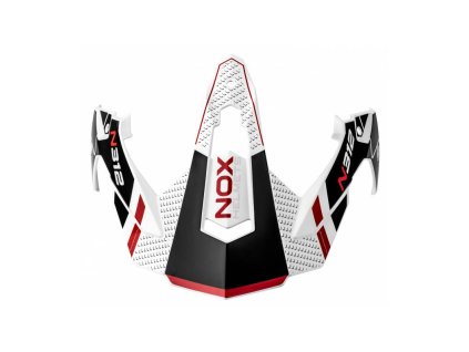 Kšilt pro přilby N312 DRONE, NOX (bílá,černá,červená)