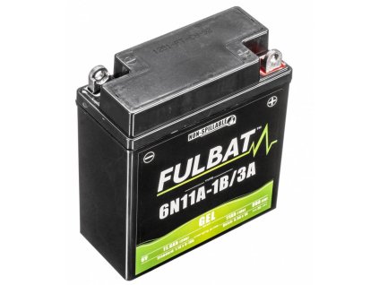 Baterie 6V, 6N11A-1B/3A GEL, 11Ah, 90A, bezúdržbová GEL technologie 121x58x130 FULBAT (aktivovaná ve výrobě)