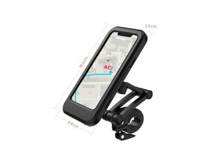 Puzdro na mobilný telefón vrátane držiaka (vnútorné rozmery 175 x 80 x 8 mm), Q-TECH