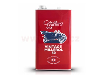 MILLERS OILS Vintage Millerol M50 - jednorozsahový olej bez čistidel a rozpouštěděl pro motory a převodovky 5 l