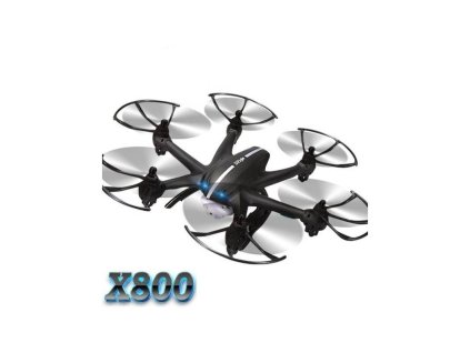 Hexakoptéra X800 3G ovládanie + FPV HD kamera C4010 - ČIERNA