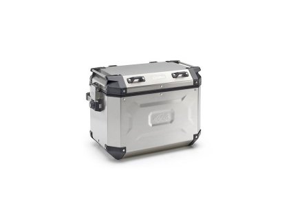 Bočné kufor K-FORCE - pravý, KAPPA (48l, strieborný hliník, 49,5x38,7x30,6 cm)