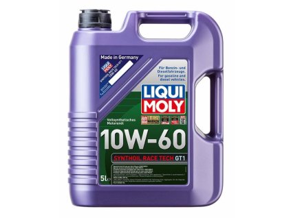 LIQUI MOLY Synthoil, Race Tech GT1 10W60,plně syntetický motorový olej 5L
