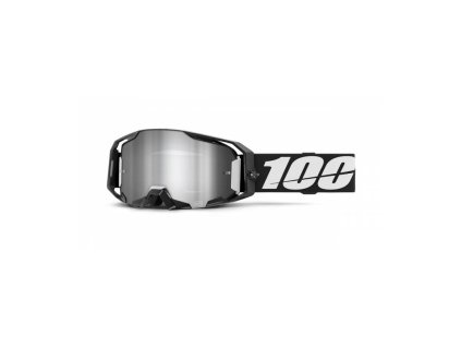 ARMATIC 100% brýle černé, stříbrné zrcadlové plexi