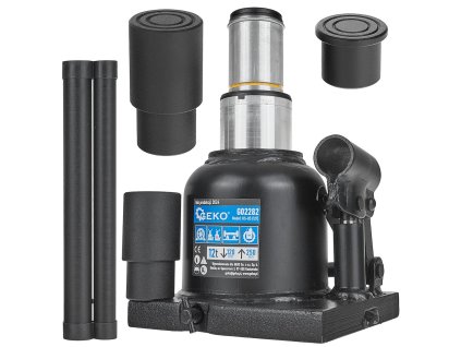 Hydraulický stĺpikový zdvihák dvojstupňový - nízky 12T GEKO - G02282