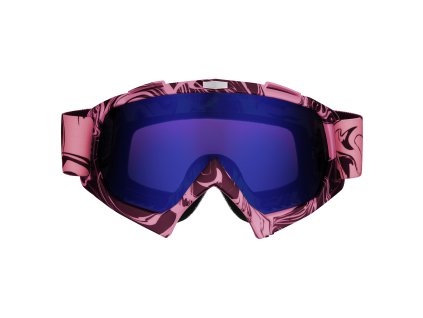 Růžové Cross/MTB brýle - modro-fialové sklo