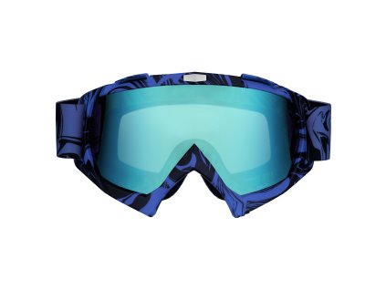 Modré Cross/MTB brýle - modro-zelené sklo