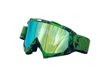 Zelené Cross/MTB brýle - zlaté sklo