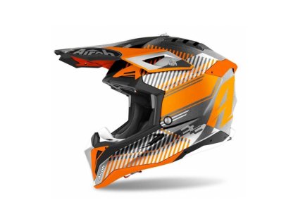 AVIATOR 3.0 Wave, AIROH - Taliansko (oranžová / chróm) 2021