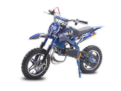 Minicross MiniRocket Apollo 49ccm E-start Modrá