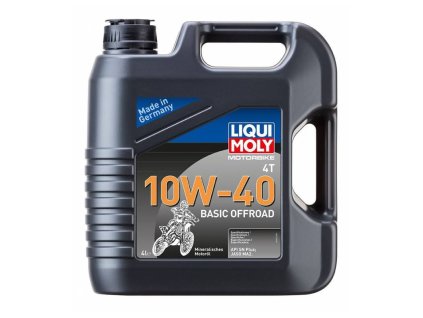 LIQUI MOLY Motorbike 4T 10W40 Basic Offroad, minerální motorový olej olej 4 l