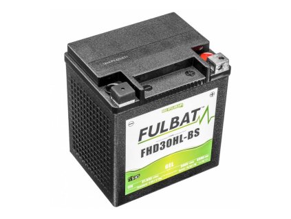 Baterie 12V, YTX30HL-BS GEL (Harley.D), 30Ah, 430A, bezúdržbová GEL technologie 165x130x175 FULBAT (aktivovaná ve výrobě)