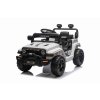 Elektrické autíčko OFFROAD NEW s pohonom zadných kolies, biele, Lítiová batéria, Vysoký podvozok, široké sedadlo, Odpružené nápravy, 2,4 GHz Diaľkový ovládač, MP3 prehrávač so vstupom USB/SD, LED svetlá