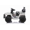 Elektrické autíčko OFFROAD NEW s pohonom zadných kolies, biele, Lítiová batéria, Vysoký podvozok, široké sedadlo, Odpružené nápravy, 2,4 GHz Diaľkový ovládač, MP3 prehrávač so vstupom USB/SD, LED svetlá
