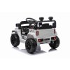 Elektrické autíčko OFFROAD NEW s pohonom zadných kolies, biele, Lítiová batéria, Vysoký podvozok, široké sedadlo, Odpružené nápravy, 2,4 GHz Diaľkový ovládač, MP3 prehrávač so vstupom USB/SD, LED svetlá