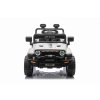 Elektrické autíčko OFFROAD NEW s pohonom zadných kolies, biele, Lítiová batéria, Vysoký podvozok, široké sedadlo, Odpružené nápravy, 2,4 GHz Diaľkový ovládač, MP3 prehrávač so vstupom USB/SD, LED svetlá