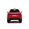Zánovné elektrické autíčko Range Rover EVOQUE, Jednomiestne, červené, Koženkové sedadlá, MP3 Prehrávač s USB/SD, Pohon 4x4, Batéria 12V10AH, EVA kolesá, Odpružené nápravy, Kľúčové trojpolohové štartovanie, 2,4 GHz Bluetooth Diaľkový Ovládač,