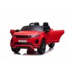 Zánovné elektrické autíčko Range Rover EVOQUE, Jednomiestne, červené, Koženkové sedadlá, MP3 Prehrávač s USB/SD, Pohon 4x4, Batéria 12V10AH, EVA kolesá, Odpružené nápravy, Kľúčové trojpolohové štartovanie, 2,4 GHz Bluetooth Diaľkový Ovládač,
