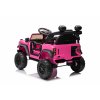 Elektrické autíčko Ford Bronco s pohonom zadných kolies s licenciou (Jednomiestne), ružové, Lítiová batéria, Vysoký podvozok, široké sedadlo, Odpružená zadná náprava, 2,4 GHz Diaľkový ovládač, MP3 prehrávač so vstupom USB, LED svetlá