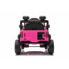 Elektrické autíčko Ford Bronco s pohonom zadných kolies s licenciou (Jednomiestne), ružové, Lítiová batéria, Vysoký podvozok, široké sedadlo, Odpružená zadná náprava, 2,4 GHz Diaľkový ovládač, MP3 prehrávač so vstupom USB, LED svetlá