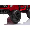 Elektrické autíčko Ford Bronco s pohonom zadných kolies s licenciou (Jednomiestne), červené, Lítiová batéria, Vysoký podvozok, široké sedadlo, Odpružená zadná náprava, 2,4 GHz Diaľkový ovládač, MP3 prehrávač so vstupom USB, LED svetlá