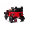 Elektrické autíčko Ford Bronco s pohonom zadných kolies s licenciou (Jednomiestne), červené, Lítiová batéria, Vysoký podvozok, široké sedadlo, Odpružená zadná náprava, 2,4 GHz Diaľkový ovládač, MP3 prehrávač so vstupom USB, LED svetlá