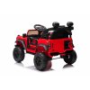 Elektrické autíčko Ford Bronco s pohonom zadných kolies s licenciou (Jednomiestne), červené, Lítiová batéria, Vysoký podvozok, široké sedadlo, Odpružená zadná náprava, 2,4 GHz Diaľkový ovládač, MP3 prehrávač so vstupom USB, LED svetlá
