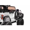 Elektrické autíčko Ford Bronco s pohonom zadných kolies s licenciou (Jednomiestne), biele, Lítiová batéria, Vysoký podvozok, široké sedadlo, Odpružená zadná náprava, 2,4 GHz Diaľkový ovládač, MP3 prehrávač so vstupom USB, LED svetlá