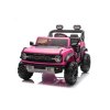 Elektrické autíčko Ford Bronco XL s pohonom zadných kolies, licencované (Dvojmiestne), ružové, Lítiová batéria, Vysoký podvozok, Dve sedadlá, Odpružená zadná náprava, 2,4 GHz Diaľkový ovládač, MP3 prehrávač so vstupom USB, LED svetlá