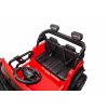 Elektrické autíčko Ford Bronco XL s pohonom zadných kolies, licencované (Dvojmiestne), červené, Lítiová batéria, Vysoký podvozok, Dve sedadlá, Odpružená zadná náprava, 2,4 GHz Diaľkový ovládač, MP3 prehrávač so vstupom USB, LED svetlá