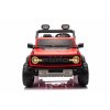 Elektrické autíčko Ford Bronco XL s pohonom zadných kolies, licencované (Dvojmiestne), červené, Lítiová batéria, Vysoký podvozok, Dve sedadlá, Odpružená zadná náprava, 2,4 GHz Diaľkový ovládač, MP3 prehrávač so vstupom USB, LED svetlá