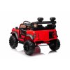 Elektrické autíčko Ford Bronco XL s pohonom zadných kolies, licencované (Dvojmiestne), červené, Lítiová batéria, Vysoký podvozok, Dve sedadlá, Odpružená zadná náprava, 2,4 GHz Diaľkový ovládač, MP3 prehrávač so vstupom USB, LED svetlá