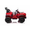 Elektrické autíčko Ford Bronco XL s pohonom zadných kolies, licencované (Dvojmiestne), červené, Lítiová batéria, Vysoký podvozok, Dve sedadlá, Odpružená zadná náprava, 2,4 GHz Diaľkový ovládač, MP3 prehrávač so vstupom USB, LED svetlá
