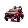 Elektrické autíčko Ford Bronco XL s pohonom zadných kolies, licencované (Dvojmiestne), červené, Lítiová batéria, Vysoký podvozok, Dve sedadlá, Odpružená zadná náprava, 2,4 GHz Diaľkový ovládač, MP3 prehrávač so vstupom USB, LED svetlá
