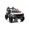Elektrické autíčko Ford Bronco XL s pohonom zadných kolies, licencované (Dvojmiestne), biele, Lítiová batéria, Vysoký podvozok, Dve sedadlá, Odpružená zadná náprava, 2,4 GHz Diaľkový ovládač, MP3 prehrávač so vstupom USB, LED svetlá