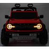 Elektrické autíčko Ford Bronco XL s pohonom zadných kolies, licencované (Dvojmiestne), biele, Lítiová batéria, Vysoký podvozok, Dve sedadlá, Odpružená zadná náprava, 2,4 GHz Diaľkový ovládač, MP3 prehrávač so vstupom USB, LED svetlá