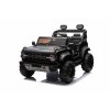 Elektrické autíčko Ford Bronco XL s pohonom zadných kolies, licencované (Dvojmiestne), čierne, Lítiová batéria, Vysoký podvozok, Dve sedadlá, Odpružená zadná náprava, 2,4 GHz Diaľkový ovládač, MP3 prehrávač so vstupom USB, LED svetlá