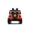 Elektrické autíčko JEEP Wrangler, Jednomiestne, Oranžové, Koženkové sedadlá, Rádio s Bluetooth prehrávačom, SD/USB vstup, Pohon 4x4, Lítiová batéria, EVA kolesá, Odpružená náprava, 2,4 GHz Dialkové Ovládanie
