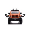 Elektrické autíčko JEEP Wrangler, Jednomiestne, Oranžové, Koženkové sedadlá, Rádio s Bluetooth prehrávačom, SD/USB vstup, Pohon 4x4, Lítiová batéria, EVA kolesá, Odpružená náprava, 2,4 GHz Dialkové Ovládanie
